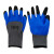 冰禹 BYZJ-63 浸胶劳保手套 乳胶耐磨透气尼龙防滑耐油防护手套 蓝色(12双)