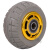 ONEVAN高弹力轻音脚轮转向轮 工业重型平板车手推车轮橡胶轮 单配 8寸