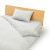 MUJI 棉天竺 枕套 床上用品枕头套单个装家用纯棉全棉 混浅灰色×混浅灰色条纹 3S 48*74cm用
