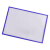 稳斯坦 W7661 (5个)磁性标签保护套 巡检硬胶套设备操作流程卡保护套相框套 A5蓝色横