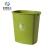 米奇特工（Agents mickey）塑料垃圾桶 摇盖式创意卫生间办公室大号北欧简约带盖纸篓 绿色 65L