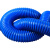 蓝色PVC橡胶软管工业吸尘管除尘管波纹伸缩通风管下水管道排水管 内径30mm*1米