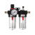 空压机气动油水分离器空气减压阀气泵过滤器气源处理器二联件 BF2000(过滤器) (2分螺纹接口)