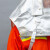 京工京选 隔热头罩LWS-018内置安全帽抗辐射热性能防护面罩 银色