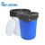 厨房垃圾桶大号带盖商用容量加厚公共户外环卫塑料工 50L蓝色无盖袋子