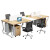 锡田家具家具现代简约员工位屏风隔断卡位钢架电脑桌 1.4米双人位（含柜) 