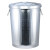 ANHO户外垃圾桶大号大型室外物业工业带盖果皮箱 环卫垃圾桶 25L 镀锌板桶(带盖)