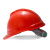 梅思安/MSA V-Gard500豪华型PE透气孔V型安全帽工地建筑工程防砸防冲击头盔一指键帽衬带下颚带 可定制 红色