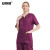 安赛瑞 分体洗手衣套装 医生护士工作服 短袖刷手衣 紫色女款 S 3F00325