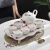 erisi新品欧式陶瓷咖啡杯碟套装带壶配托盘英式家用陶瓷茶具套装下午茶 永恒玫瑰 1套