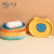 湃居（parrie joyful）肥皂盒卫生间创意可爱小熊香皂盒置物架双层沥水粉绿+蓝橙+黄蓝3只装