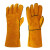 2双 电焊手套 牛皮 耐磨 隔热阻燃 棕黄色 焊接作业工作防护手套 劳保用品 棕黄色（2双）