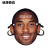 激射科比面具NBA球星奥尼尔杜兰特威少哈登怪搞笑装扮纸质可来图定制 杜兰特02 开眼洞