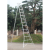 定制三角梯园艺梯果园修剪梯铝合金三脚伸缩梯人字折叠园林梯长7米 银色13级*4.22米单撑