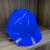 国标工地安全帽abs建筑工程施工玻璃钢劳保防砸透气头盔领导印字 V型透气款-l蓝色