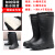 EVA超轻泡沫雨靴卫生靴厨房耐油耐酸碱高筒靴子防滑水鞋 棉鞋-高筒809黑 标准尺码 37/38