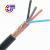 RVVP4芯0.75平方4C国标铜网屏蔽控制信号地秤称抗干扰电缆线现货 黑色 25m x 4芯 x 0.75平方毫米