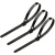 联嘉1包100条 自锁式尼龙扎带 捆绑带束线带塑料扎带 黑色8.8x750mm 