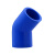 联塑（LESSO）45°弯头(PVC-U给水配件)蓝色 dn20