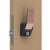 定制适用房门锁通用型卧室内门黑色锁具门把手旧门换锁ZS3814 银色（无上锁款） 35-50mm向内不带钥匙