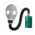护力盾 MF1（59式鬼脸面具）面具+导气管+1号过滤罐 工厂车间过滤防护面具 可替换滤芯防毒面具套装