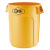圆形塑料桶储物桶带盖大号垃圾桶户外小区物业塑料环卫桶加厚 特厚75升灰(不带盖)