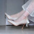 EBRUK MARE森马同品2024新款性感旗袍鞋礼服鞋伴娘鞋细跟白色婚鞋新娘鞋 米白色细跟8厘米 36
