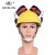 搭载安全帽使用隔音耳罩厂矿车间施工工地防干扰听力保护消音耳机 黑红磨砂