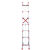 铝合金加厚伸缩梯子直梯单面升降梯阁楼梯3-12米工程收缩梯子定制 定制款5米使用高度4.5米5mm