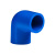联塑（LESSO）90°弯头(PVC-U给水配件)蓝色 dn250