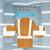 代尔塔 404018 荧光可视工作服短袖T恤款橙色XXL码1件装