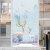 ABDT玻璃门竖贴纸（现做产品不退换） 玄关纸画立体贴画窗户走廊过道 孔雀-03