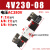 电磁控制阀4v230c-08三位五通4v230气阀24v电子阀220v气动电磁阀 4V230C-08 线圈电压：AC380V 三位五