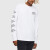 迪赛（DIESEL） 迪赛 男士棉质标识印花长袖T恤衫 00SDQ0 0091A 100 白色 S