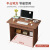 耐家（Naijia） 耐家电脑桌家用小户型简易办公书桌简约学生桌子卧室学习写字桌 橡胶木色布垫座椅
