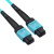 EB-LINK 5米MPO-MPO母头多模8芯OM4工程电信级光纤跳线集束40G/100G光模块MTP跳纤