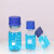 京斯坦 蓝盖透明试剂瓶带刻度实验室样品瓶透明玻璃螺口取样瓶G45试剂瓶 500ml 