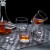 德国进口品质酒杯套装啤酒杯洋酒杯威士忌杯玻璃杯水杯 320ml6只装沥水盘