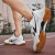 双星（shuangxing）双星专业羽毛球网面鞋旋转扣训练鞋男小学生青少年跑步专业网球鞋 白黑 31