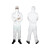 3M 4545白色带帽连体防护服XL 1件 颗粒物防护化学液体防护 玻璃纤维生产石油化工生产生物制剂处置