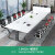 睿思峻博会议桌长桌桌椅组合钢架洽谈接待桌六人小型办公室会客桌的 1.6米*0.8米会议桌+4把椅子