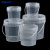海斯迪克 HKW-289 打包桶 透明塑料桶 密封桶小水桶 3L(配半透明盖)1个