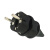 杜鲁蒙法式电源插头16A250V德标欧式二圆欧规接线插头带CE认证欧标接头 E-012欧标插头 白色