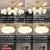 凯萨罗灯铜新中式风扇灯客厅大厅吊灯餐厅吊扇灯家用一体轻奢自建房灯具 (光谱护眼)CS8029-套餐C1