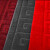 冰禹 BYlj-145 PVC压花拉绒地毯 走廊过道门垫 酒店防滑地垫 红色1.8m宽*15m（整卷）