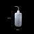 安达通 塑料白色弯管洗瓶加厚款 密封式油壶透明胶瓶 带刻度LDPE冲洗瓶 1000ml（1个）