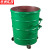 京洲实邦【360L带盖铁桶颜色备注】户外方形挂车铁桶垃圾桶ZJ-0043