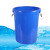 康丽雅 K-0306 大号圆形塑料水桶 物业储水桶工业收纳桶清洁桶垃圾桶 60L带盖蓝色