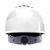 伟光 安全帽 新国标 ABS 领导监理 工地工人 建筑工程 电力施工 防砸抗冲击 欧式透气安全头盔 白色 旋钮式调节