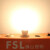 佛山照明（FSL）LED灯泡水晶灯尖泡吊灯壁灯蜡烛泡球泡E27螺口 5.5W黄光2700K单支装 晶亮